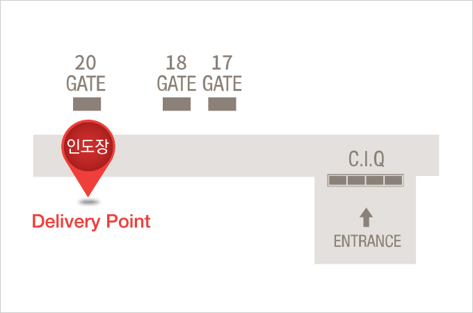제주공항 인도장 위치 지도