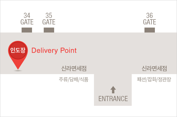 김포공항 인도장 위치 지도