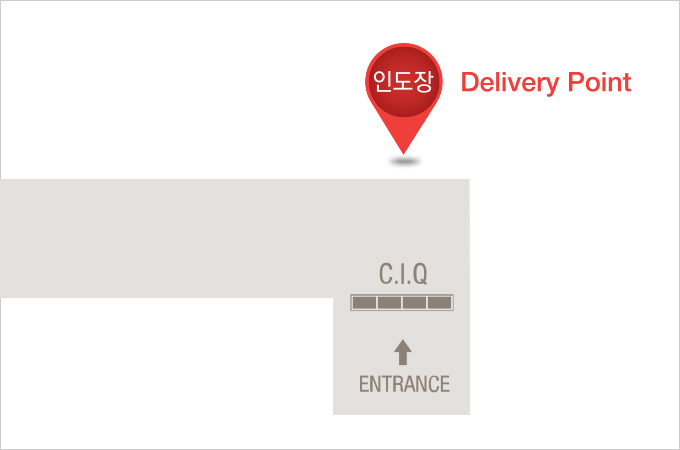 청주공항 인도장 위치 지도