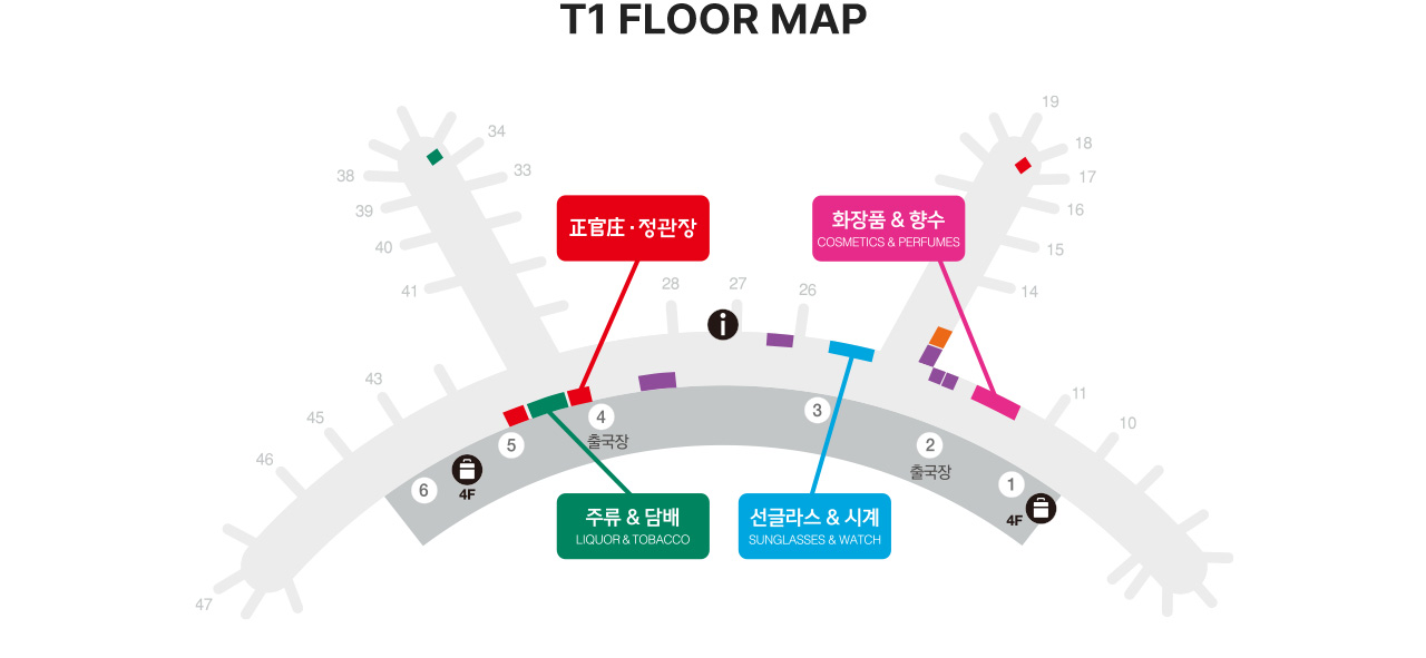 T1 FLOOR MAP