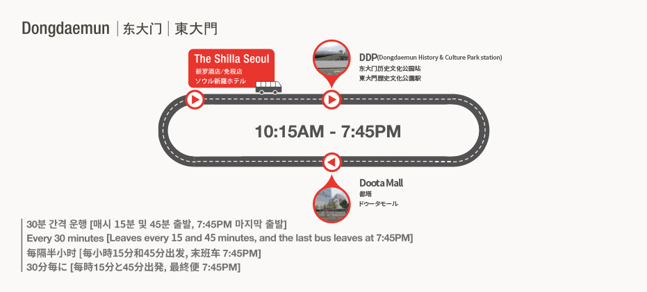 Dongdeamun 10:15AM - 7:45 PM