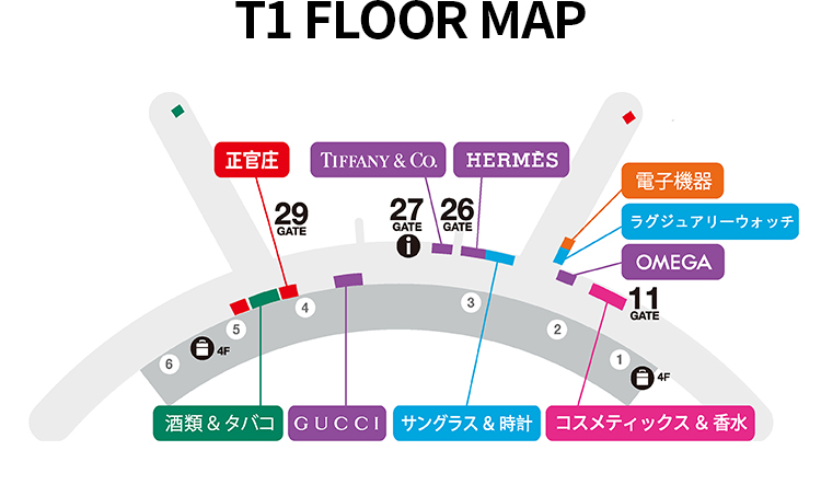 T1 FLOOR MAP